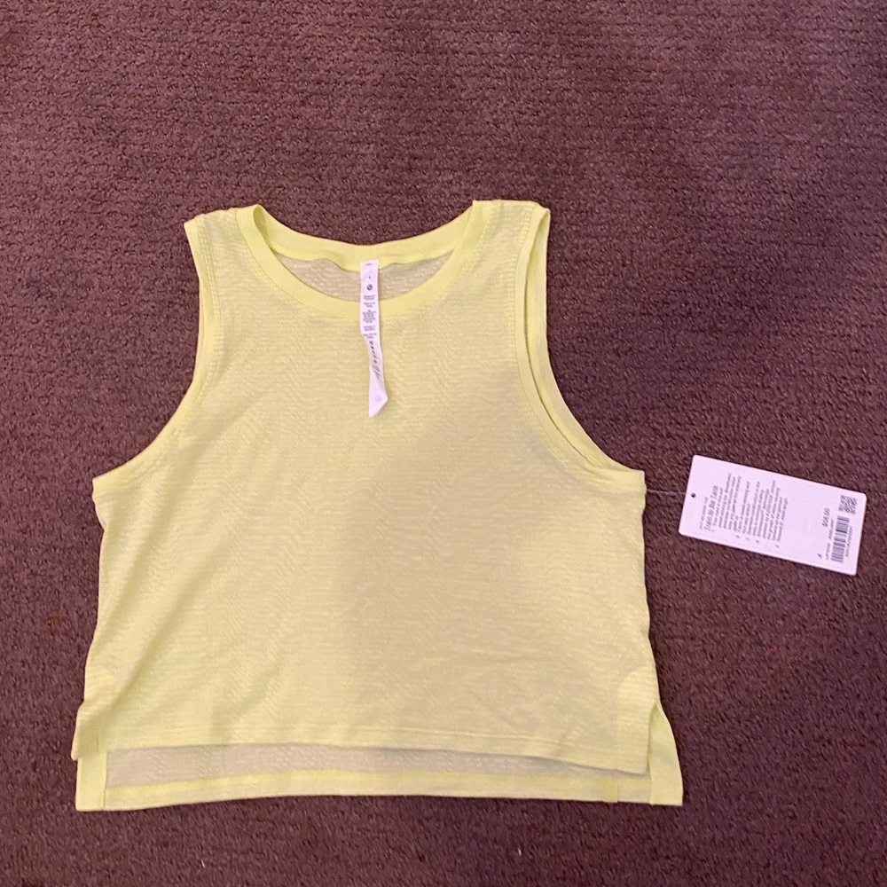 lululemon crop tank size 4